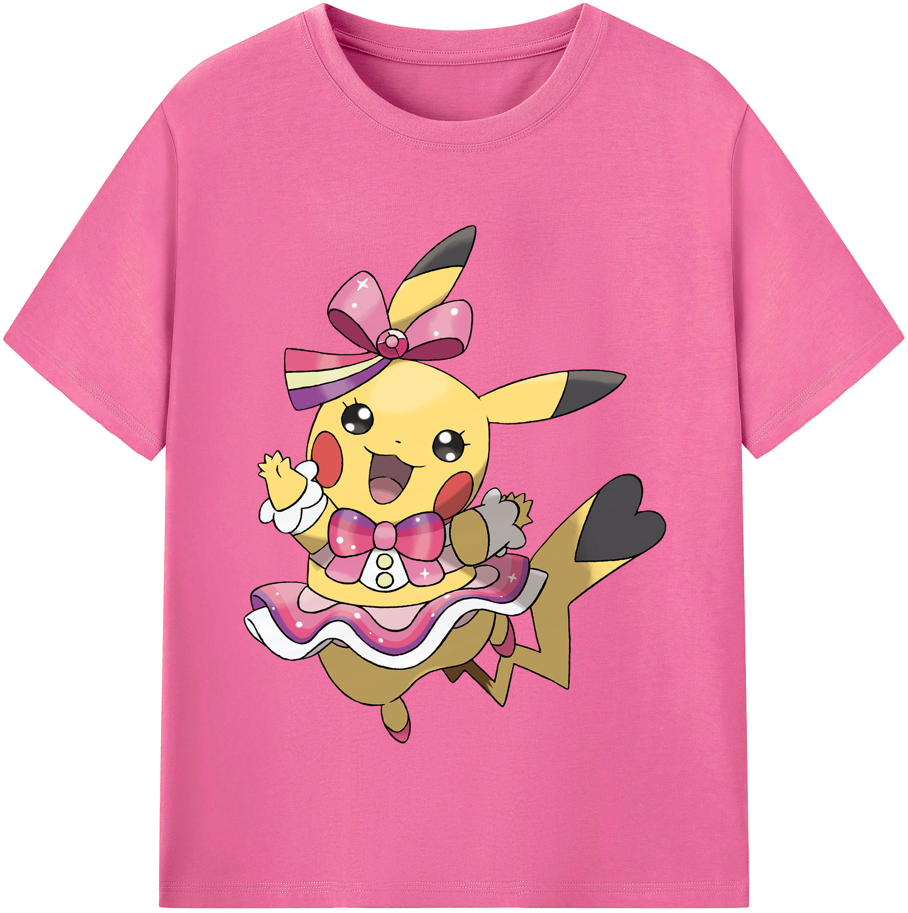（画像用） ポケットモンスター Pokémon レディースカジュアルプリントTシャツ（綿100％）